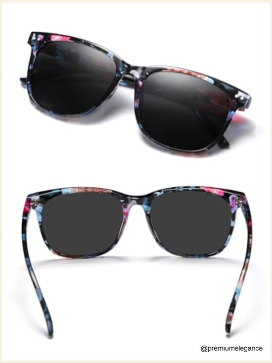 3 Pack Polarized Sunglasses Women Retro Round Big Frame UV400 main image 4